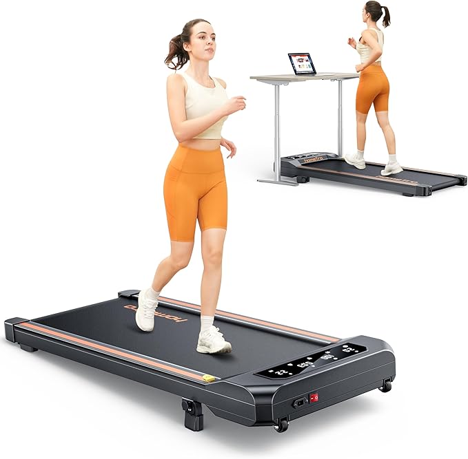 Portable Walking Treadmill – Compact, Quiet, No Assembly Required for Home & Office Use