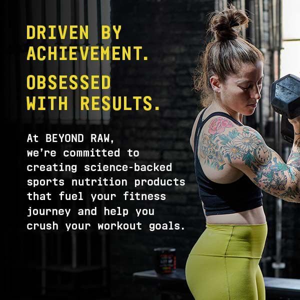 BEYOND RAW Chemistry Labs Pre-Workout Powder (Science-Backed Performance, 30 Servings, Tropical Punch)