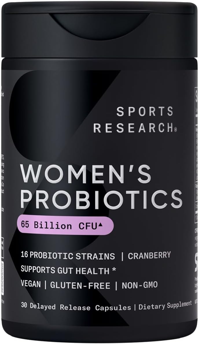Probiotics & Prebiotics with Cranberry (Supports Digestive & Immune Health, 60 Capsules)