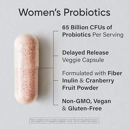 Physician's CHOICE Probiotics for Women - 60 Capsules | Cranberry + Prebiotics | Vaginal & Digestive Support