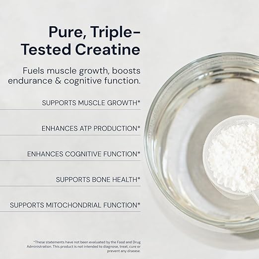Blueprint by Bryan Johnson Creatine Monohydrate Powder (Unflavored, 100 Servings, 50.2 oz)