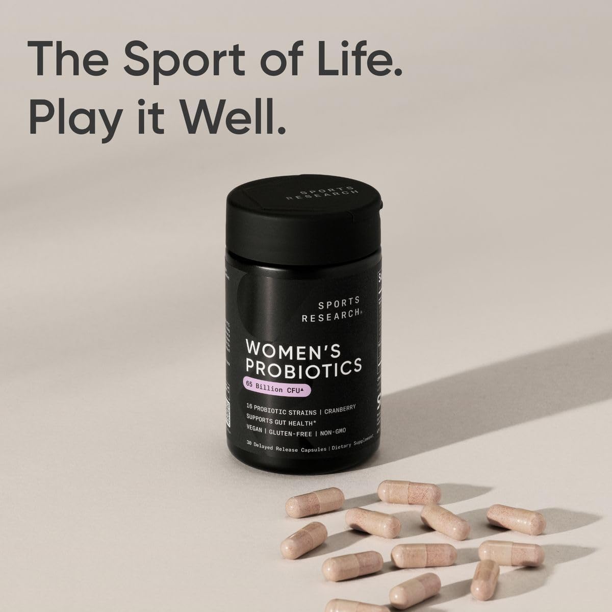 Probiotics & Prebiotics with Cranberry (Supports Digestive & Immune Health, 60 Capsules)