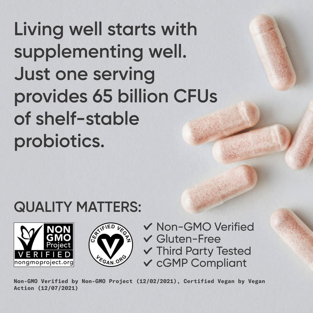 Probiotics & Prebiotics with Cranberry (Supports Digestive & Immune Health, 60 Capsules)
