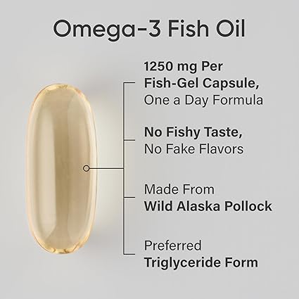 Sports Research Triple Strength Omega-3 Fish Oil - 1250mg | 90 Softgels
