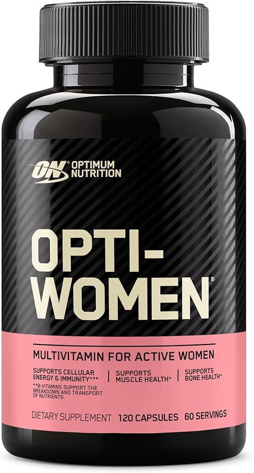 Optimum Nutrition Opti-Women Multivitamin (50 Nutrients for Women’s Health, 120 Capsules)