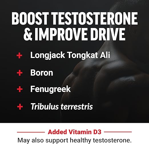 Force Factor Test X180 Boost Testosterone Booster and Energy Supplement for Men (120 Tablets)