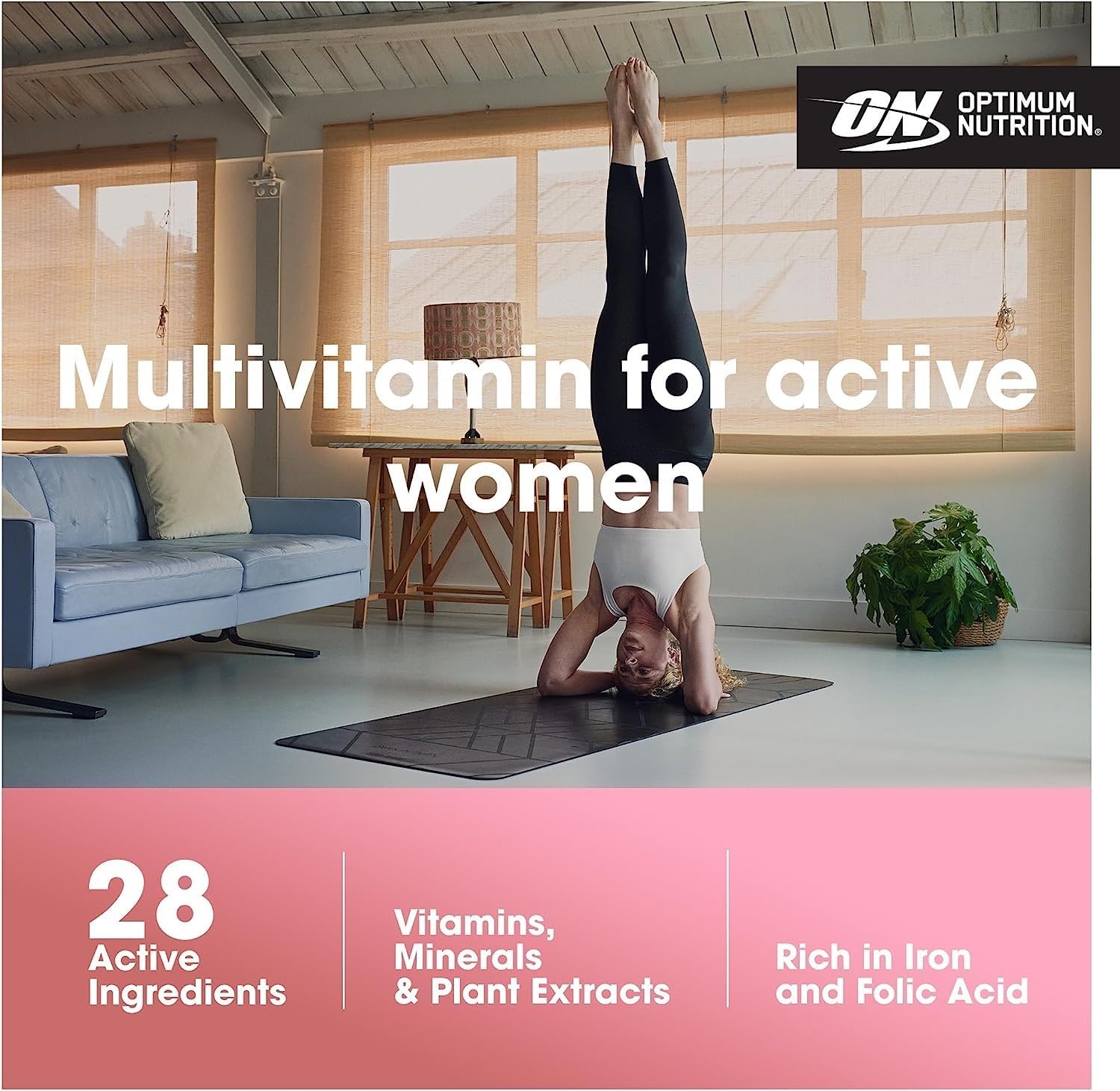 Optimum Nutrition Opti-Women Multivitamin (50 Nutrients for Women’s Health, 120 Capsules)