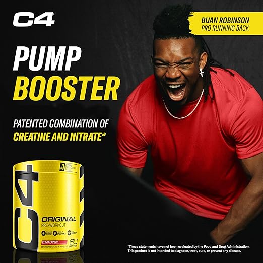 Cellucor C4 Original Pre-Workout Powder (Energy & Focus, 30 Servings, Fruit Punch)