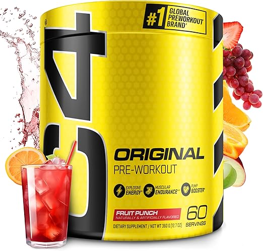 Cellucor C4 Original Pre-Workout Powder (Energy & Focus, 30 Servings, Fruit Punch)