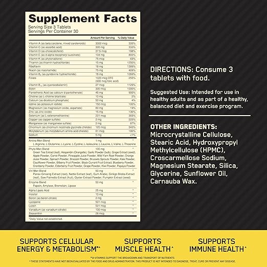 Optimum Nutrition Opti‑Men Daily Multivitamin for Men (90 Tablets)