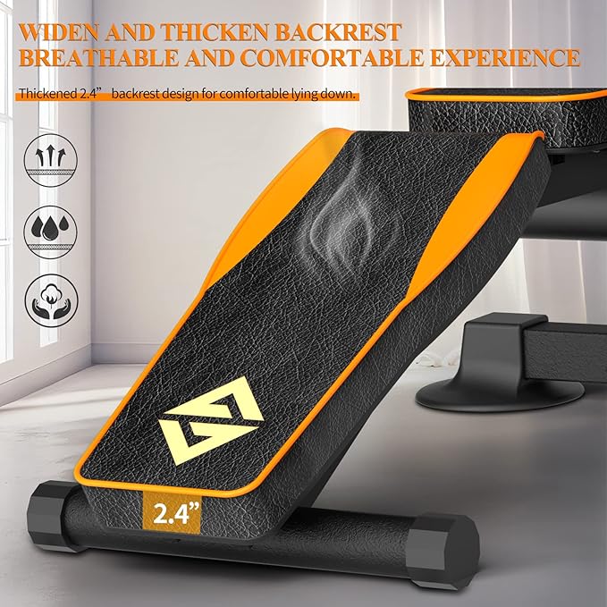 ZHICHI Adjustable Weight Bench – Multi-Function, Foldable for Full Body Workout