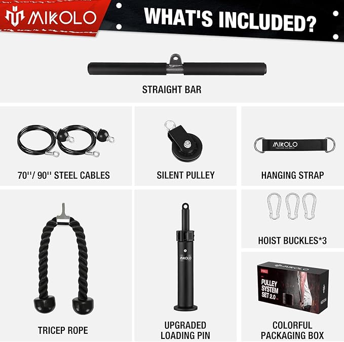 Mikolo Fitness Upgraded Resistance Bands Set