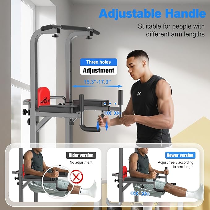 RELIFE REBUILD YOUR LIFE Adjustable Weight Bench – Foldable, Multi-Position for Home Gym Use