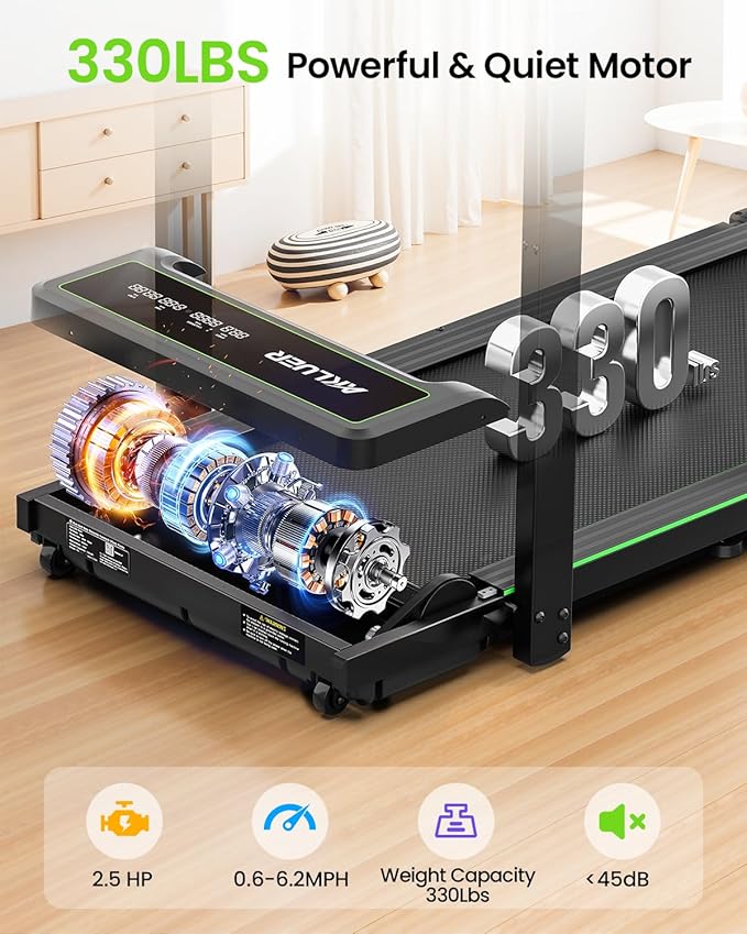 Walking Treadmill Pad with Vibration Control - Portable, Compact, and Silent
