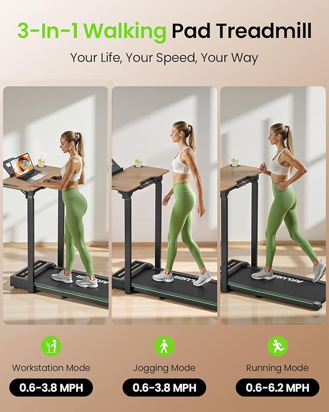 Walking Treadmill Pad with Vibration Control - Portable, Compact, and Silent